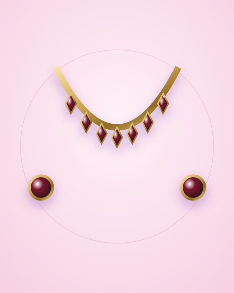 Aurora Kundan Necklace Set