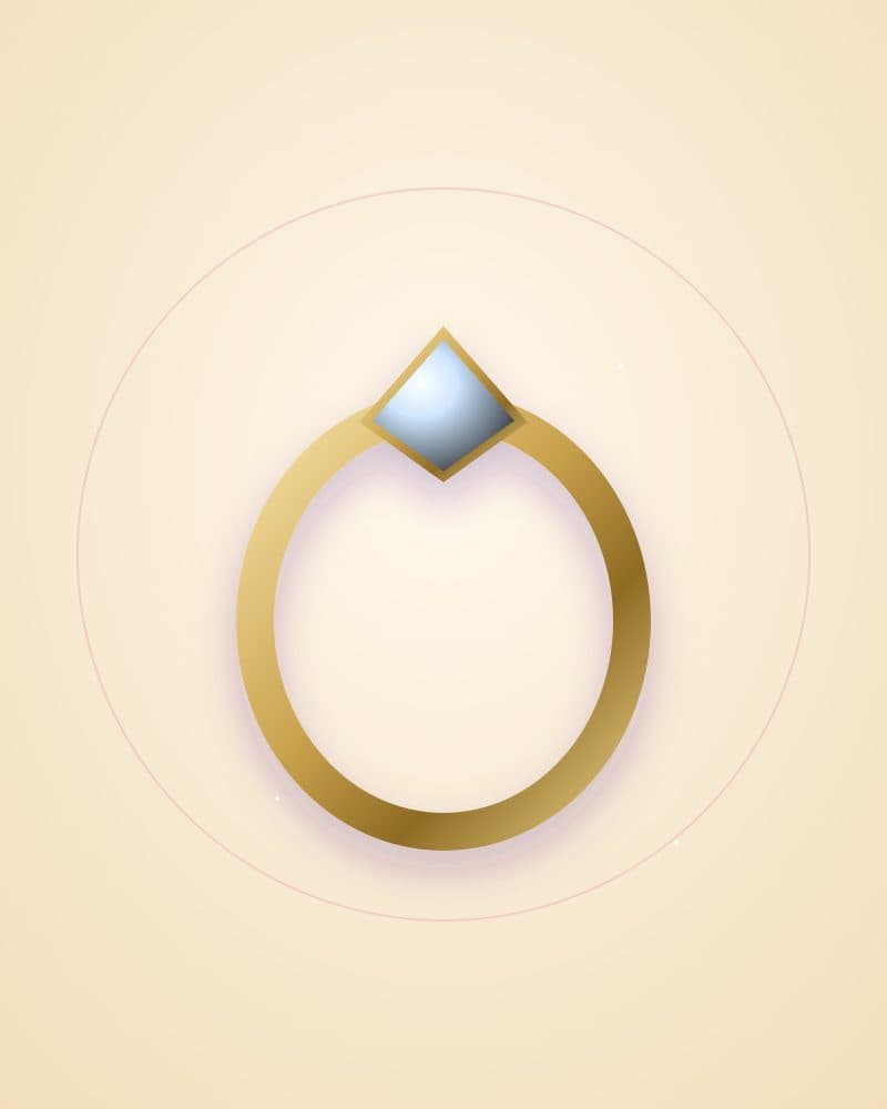 Celeste CZ Solitaire Ring